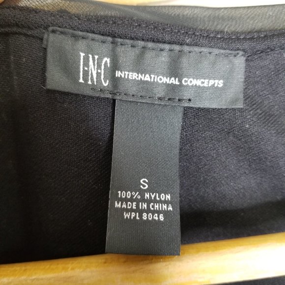 INC Black Sequin Top - Picture 2 of 3